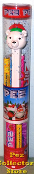 2020 Christmas Polar Bear Pez in Tube