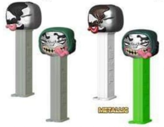 Venomized Dr. Doom and Silver Surfer regular and Metallic POP! PEZ