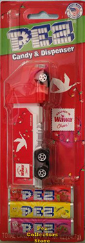 2025 Wawa Christmas Lights Red Background Truck Pez MOC
