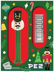 2025 PAMP Suisse Nutcracker Pez with Silver Candy Bricks Set