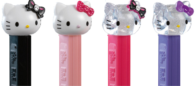 Hello Kitty Pez Skull, Crystal and Polka-Dots 