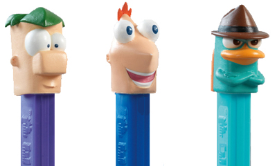 Phineas, Ferb and Perry Pez