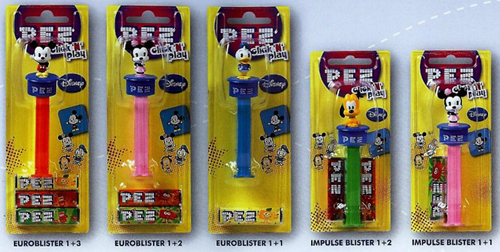 European Disney Cuties Click-n-play Pez