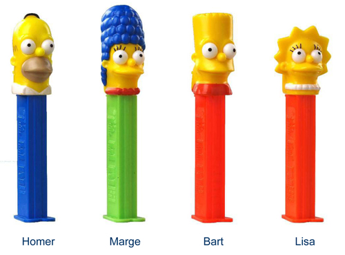 Simpsons Pez Set