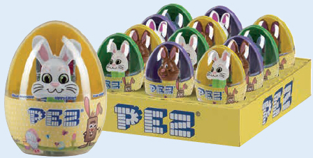 European mini Pez in Easter Eggs