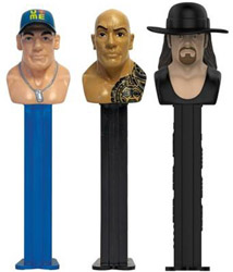 WWE Hall of Fame John Cena The Rock and The Undertaker Pez