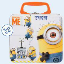 Despicable Me Pez Gift Tin back