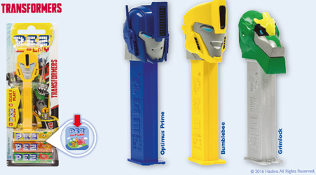 European Transformers Pez with Pez Play Codes