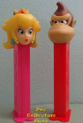 European Princess Peach and Donkey Kong Pez 