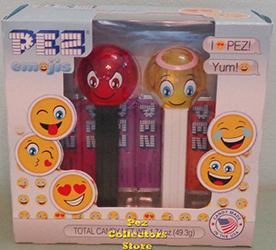 Crystal Angel and Devilish Pez Emojis Twin Pack