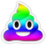 Rainbow Poop Emoji