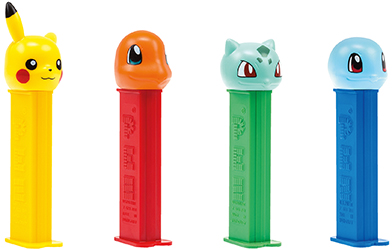 Pokemon Picachu, Charmander, Bulbasaur and Squirtel Pez