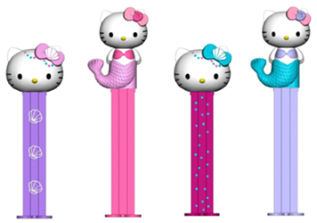 2019 European Hello Kitty Mermaid Pez Set