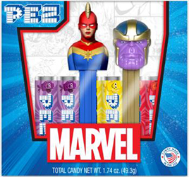 Captain Marvel and Thanos Pez Twin Pack