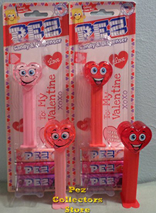 2021 Valentine Hearts Pez With Lighter Colors