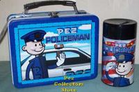 Pez Policeman Lunch box and thermos