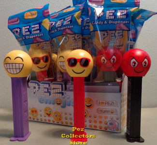 Chilling, Cheesing and Devilish Emoji Pez