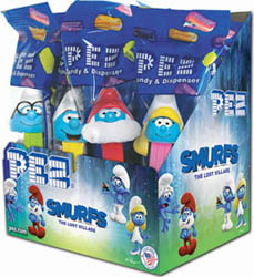 Smurfs Pez Counter Display Box