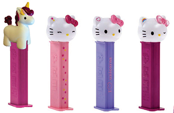 2018 European Hello Kitty Unicorn Pez Set Loose