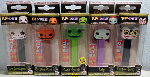 Set of 5 Nightmare Before Christmas POP!+PEZ