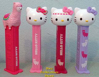 2020 European Hello Kitty Llama Pez set