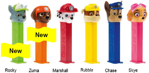 Paw Patrol Assortment with Rocky and Zuma pez