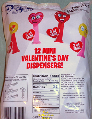 Valentine Mini Party Favor Bag Back