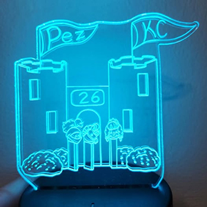 One-of-a-Kind 2026 KC Pez Gathering Light for Early Bird Registration Drawing