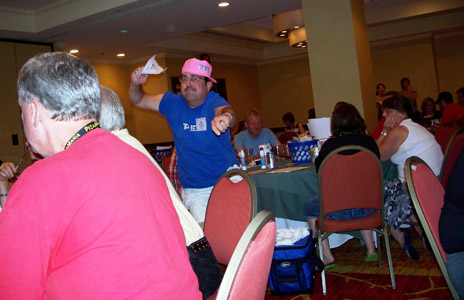 Steve Barnes is having fun at Bingo