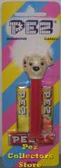 Dalmatian Pez on Striped Halo Card