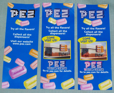 Series 1, Series 2 and Misprint Fun Facts Pez Inserts