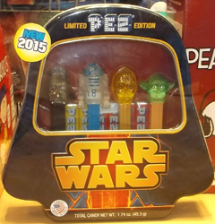 Crystal Star Wars Pez in Darth Vader Tin