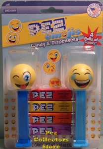 Silly and LOLing Emoji Pez Double Card