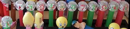 12 Days of Christmas Crystal Ball Pez