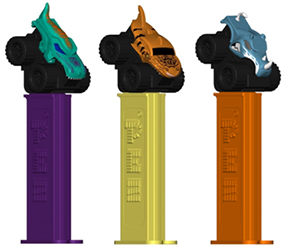 Hot Wheels Monster Truck Pez Set
