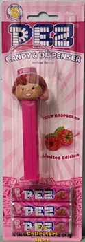 Limited Edition Exclusive Raspberry Pez Presenter Girl MOC