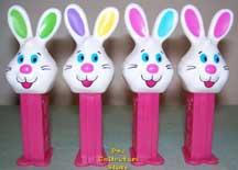 Multi colored Easter bunnies on midi stems