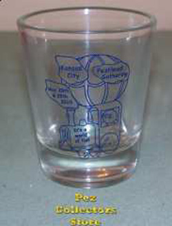 2010 KC PezHead Gathering Shot Glass