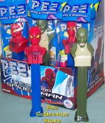 The Amazing Spiderman and Lizard man Pez