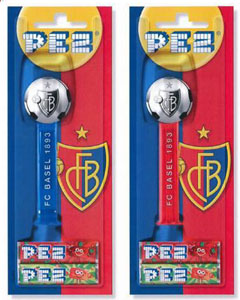 Colored FC Basel Pez Soccer Balls Loose