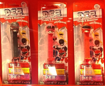 Power Rangers Pez Set Mint on Card