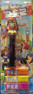 Batgirl Pez Superhero Girls Pez Mint on Card