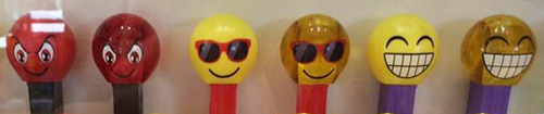 Crystal and Opaque Emoji Pez