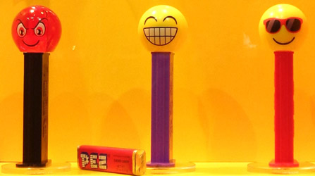 Devilish, Cheesing and Chillin' Pez Emojis