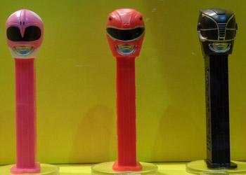 Pink, Red and Black Power Ranger Pez