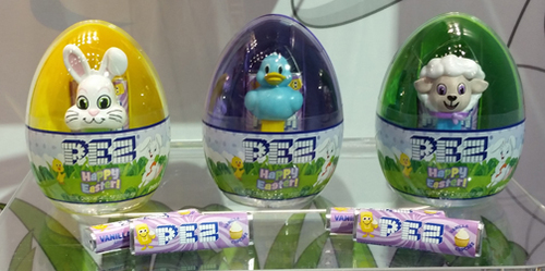 Easter Eggs with mini Pez