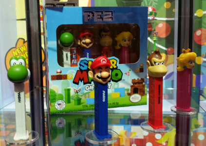 Super Mario Pez Gift set with printed stems