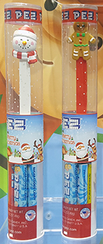 2019 Snowman and Gingerbread Man Pez