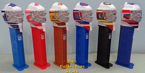 Canadian Original 6 NHL Hockey Team Masks Pez Set