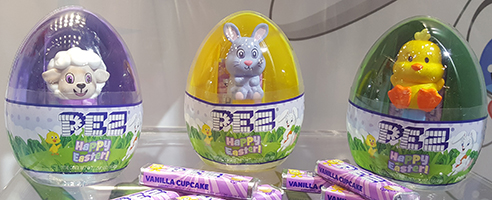 Easter Eggs with Mini Pez